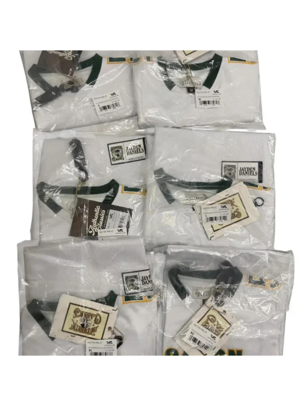 New$750 Youth Lot 6 Jayden Daniel High School Football Jerseys Random Sizes New
